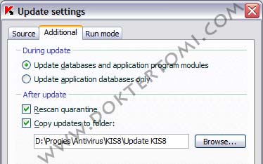 Kaspersky Additional Update Setting