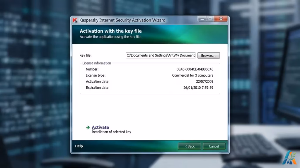 Kaspersky Activation With The Key File