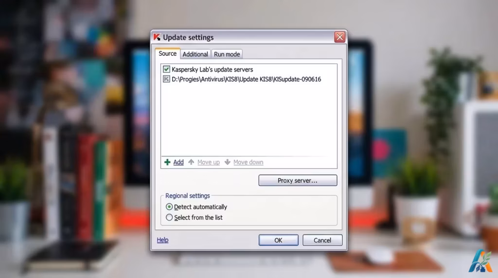 Kaspersky Offline Update Setting