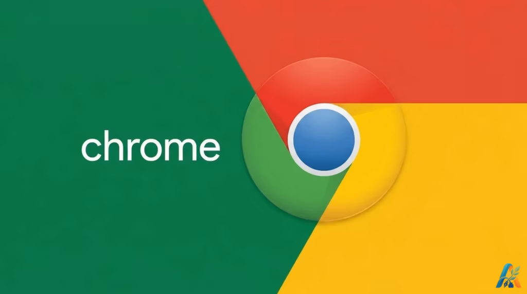 Logo resmi Google Chrome berlatar warna hijau, merah, dan kuning untuk panduan glyphics symbol special character dan autotext