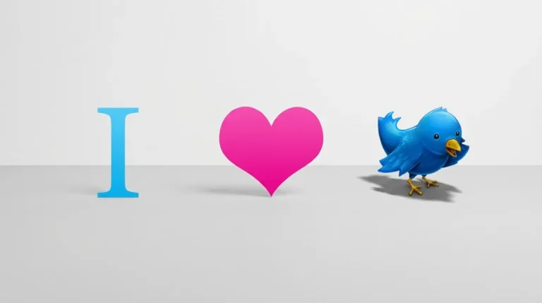 Grafis panduan cara meningkatkan follower twitter menampilkan simbol cinta untuk optimasi engagement