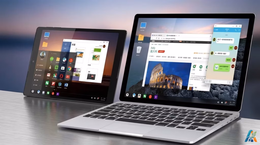 Tampilan antarmuka aplikasi emulator Android di layar laptop, solusi untuk bermain game seluler dengan lancar dan tanpa hambatan lag.