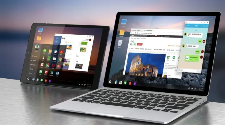 Tampilan antarmuka aplikasi emulator Android di layar laptop, solusi untuk bermain game seluler dengan lancar dan tanpa hambatan lag.