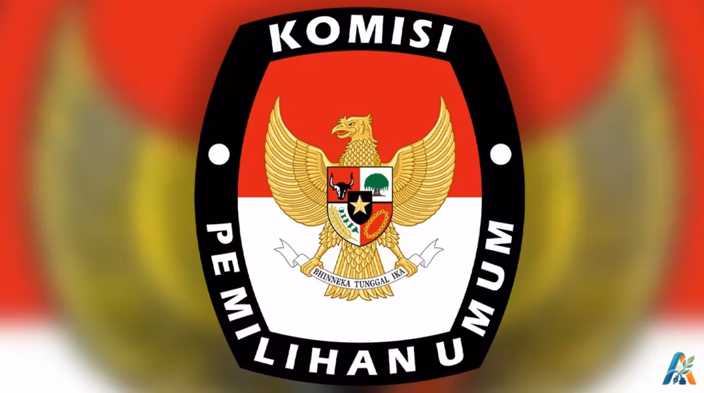 Logo Komisi Pemilihan Umum (KPU) Republik Indonesia dengan lambang Garuda Pancasila