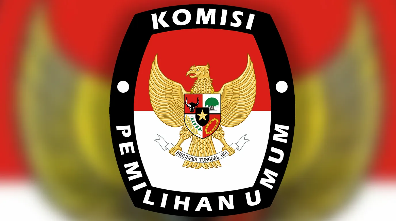 Logo Komisi Pemilihan Umum (KPU) Republik Indonesia dengan lambang Garuda Pancasila