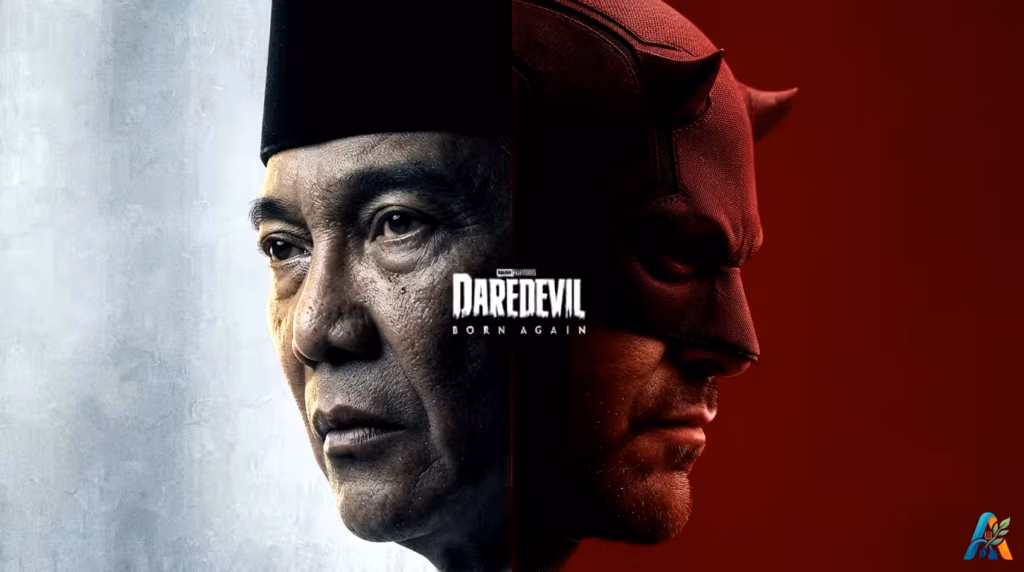 Soekarno dan Daredevil bersatu dalam poster "Daredevil: Born Again"